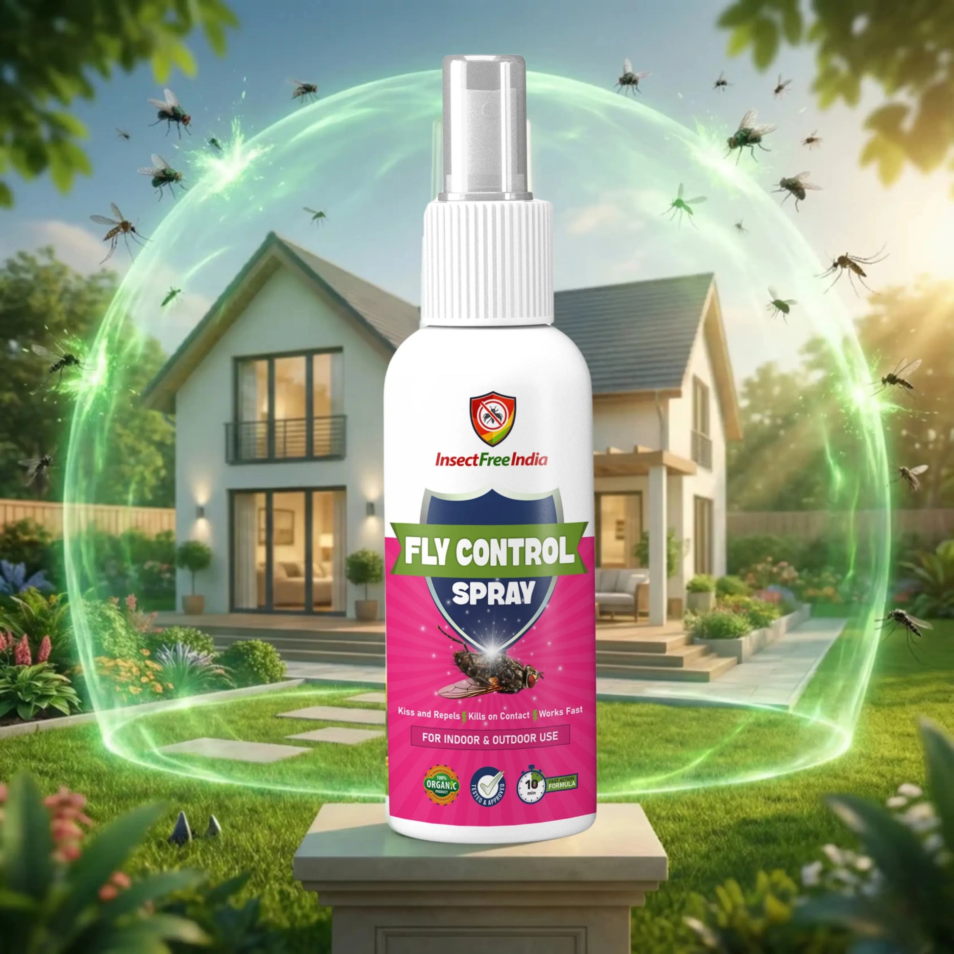 mosquito spray for garden india Fast-Acting Fly Control Concentrate – Quick Kill & Long-Lasting Pest Protection – Insect free india